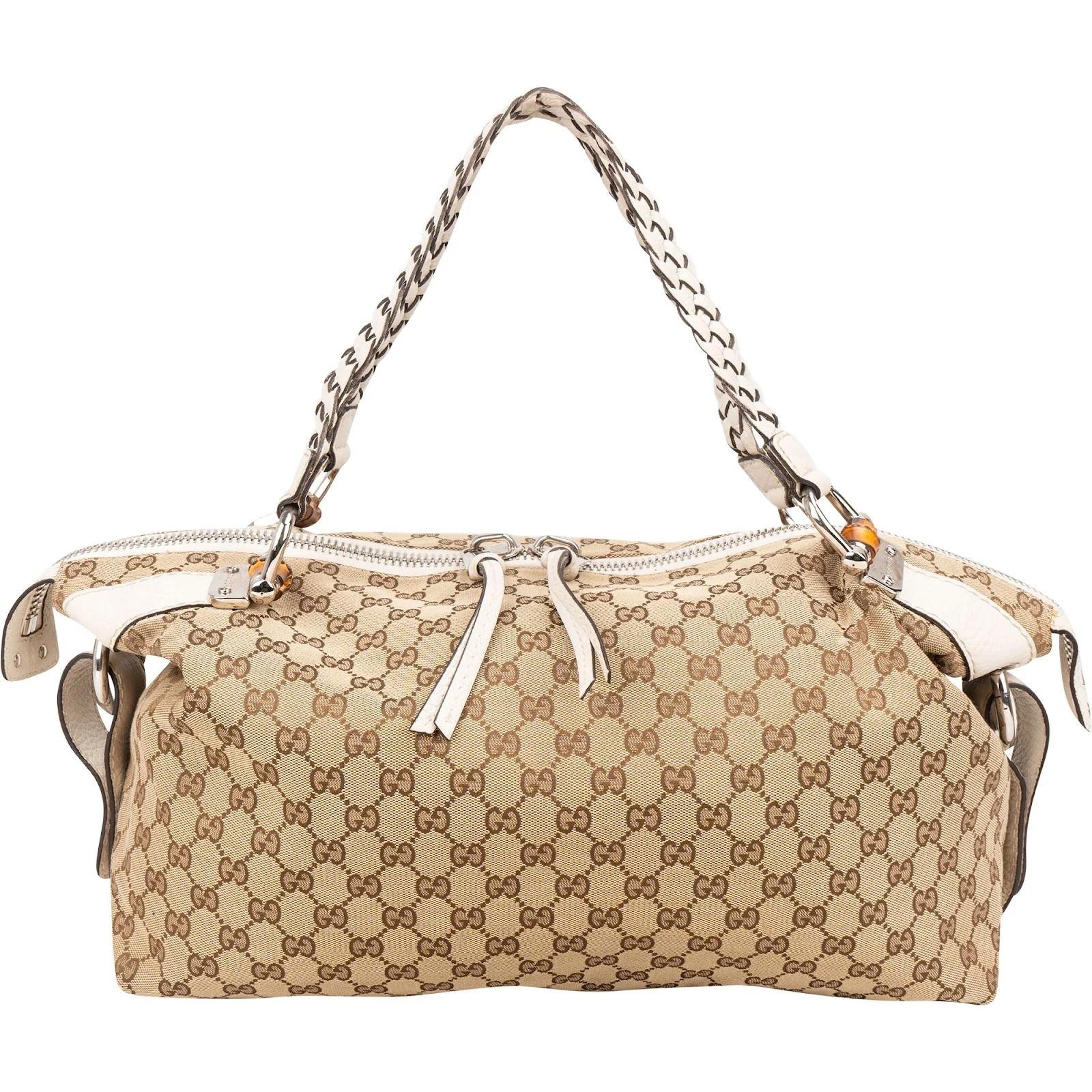 Bamboo leather handbag