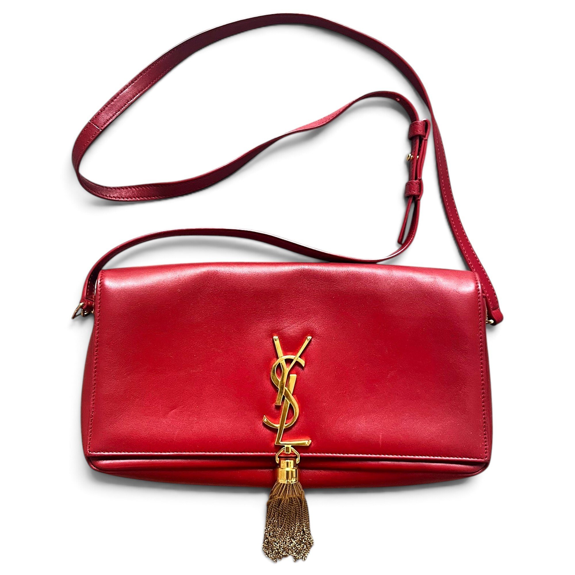 Pompom Kate leather crossbody bag