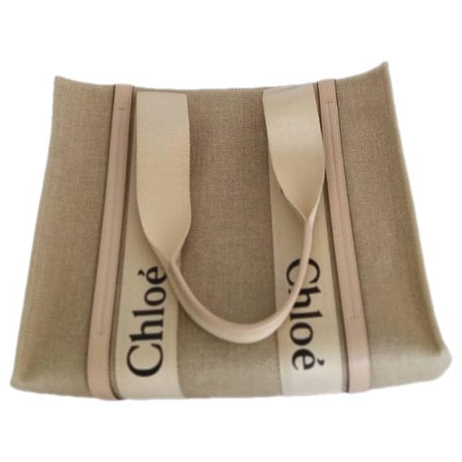 Woody leather tote