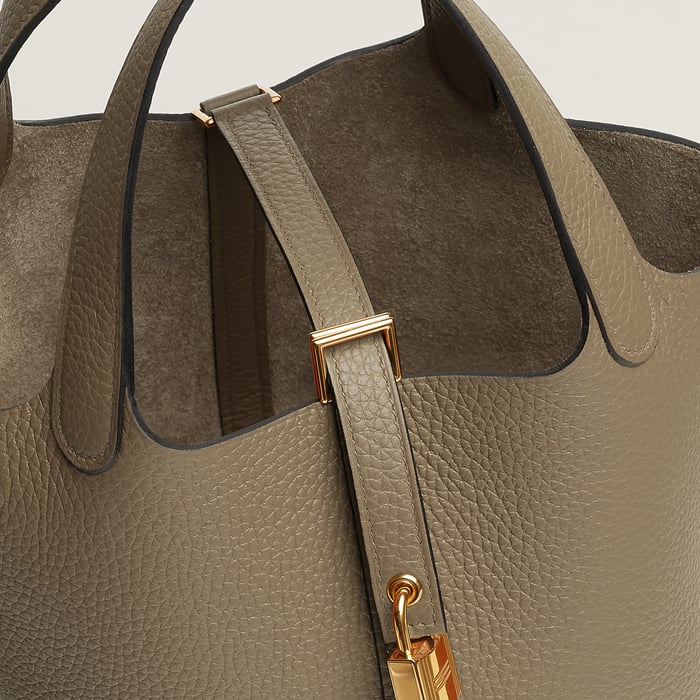Beige Marfa Picotin Lock 18 Bag