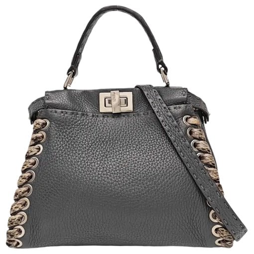 Peekaboo leather handbag