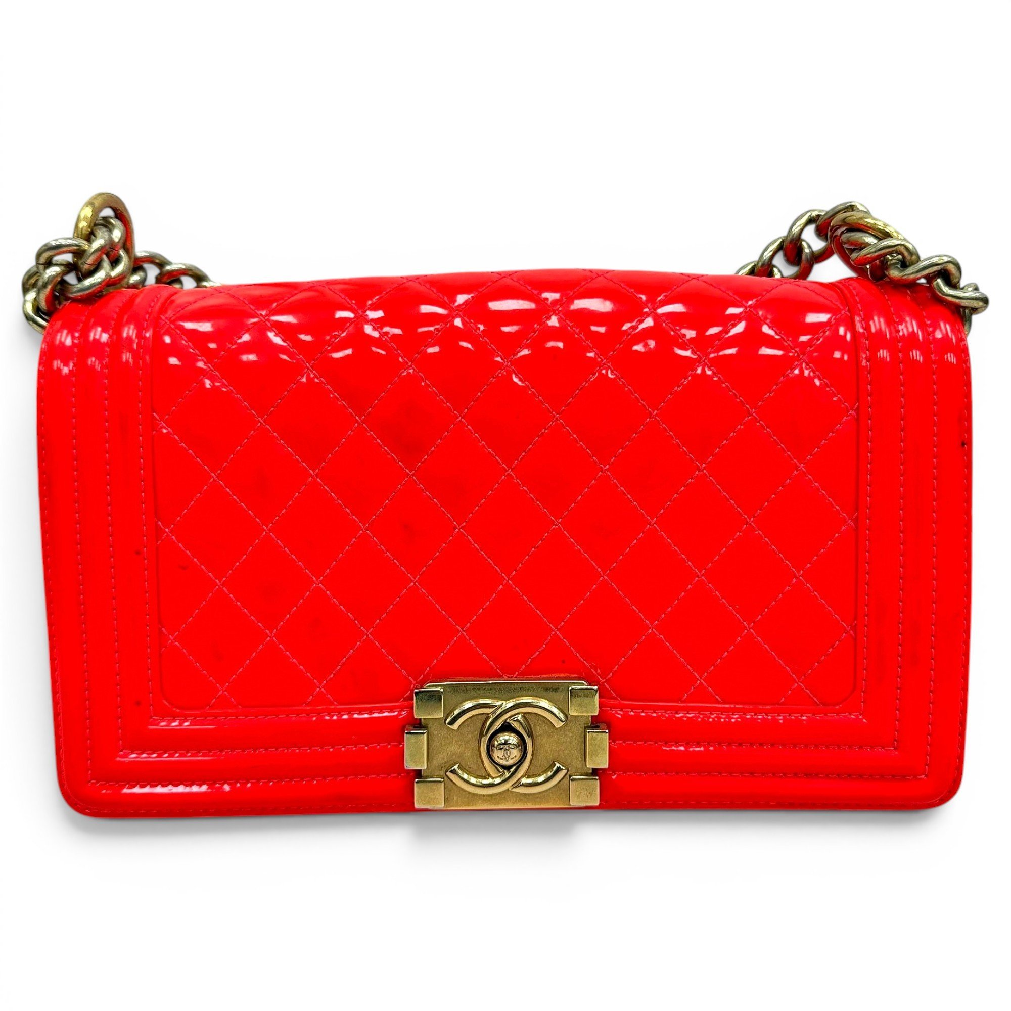 Boy patent leather crossbody bag
