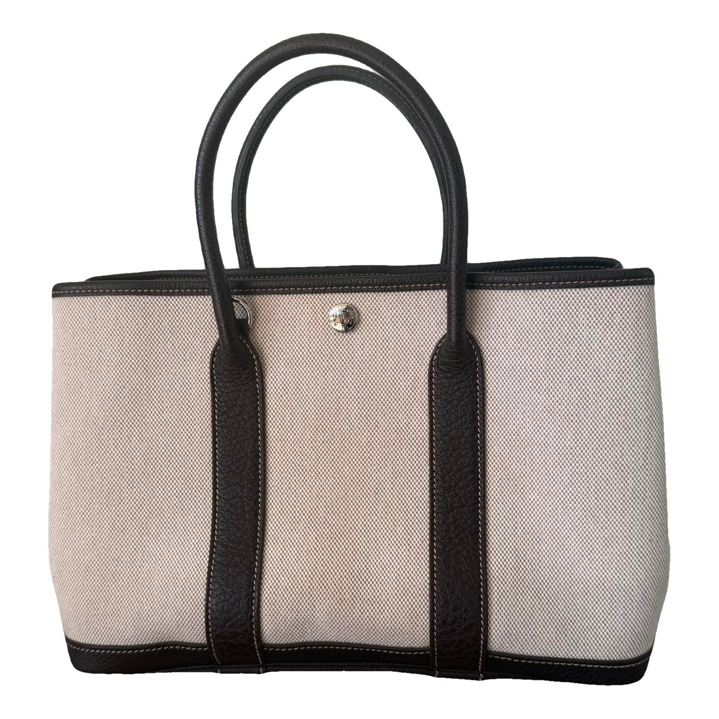 Hermes Garden Party 30 Handbag Beige 2005