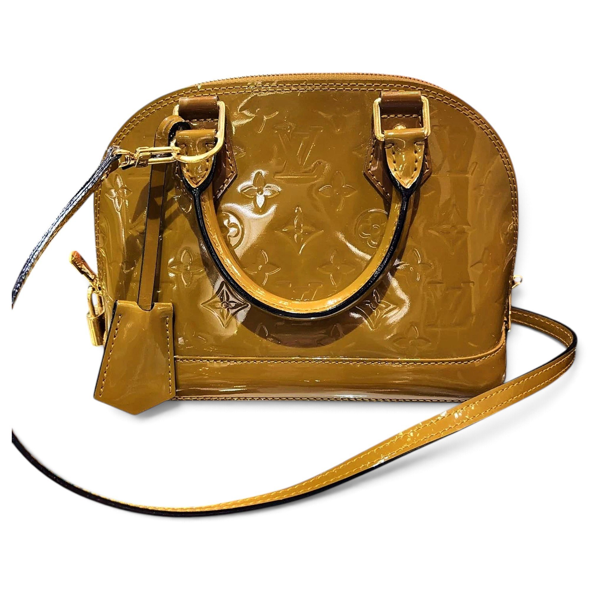 Alma BB patent leather handbag