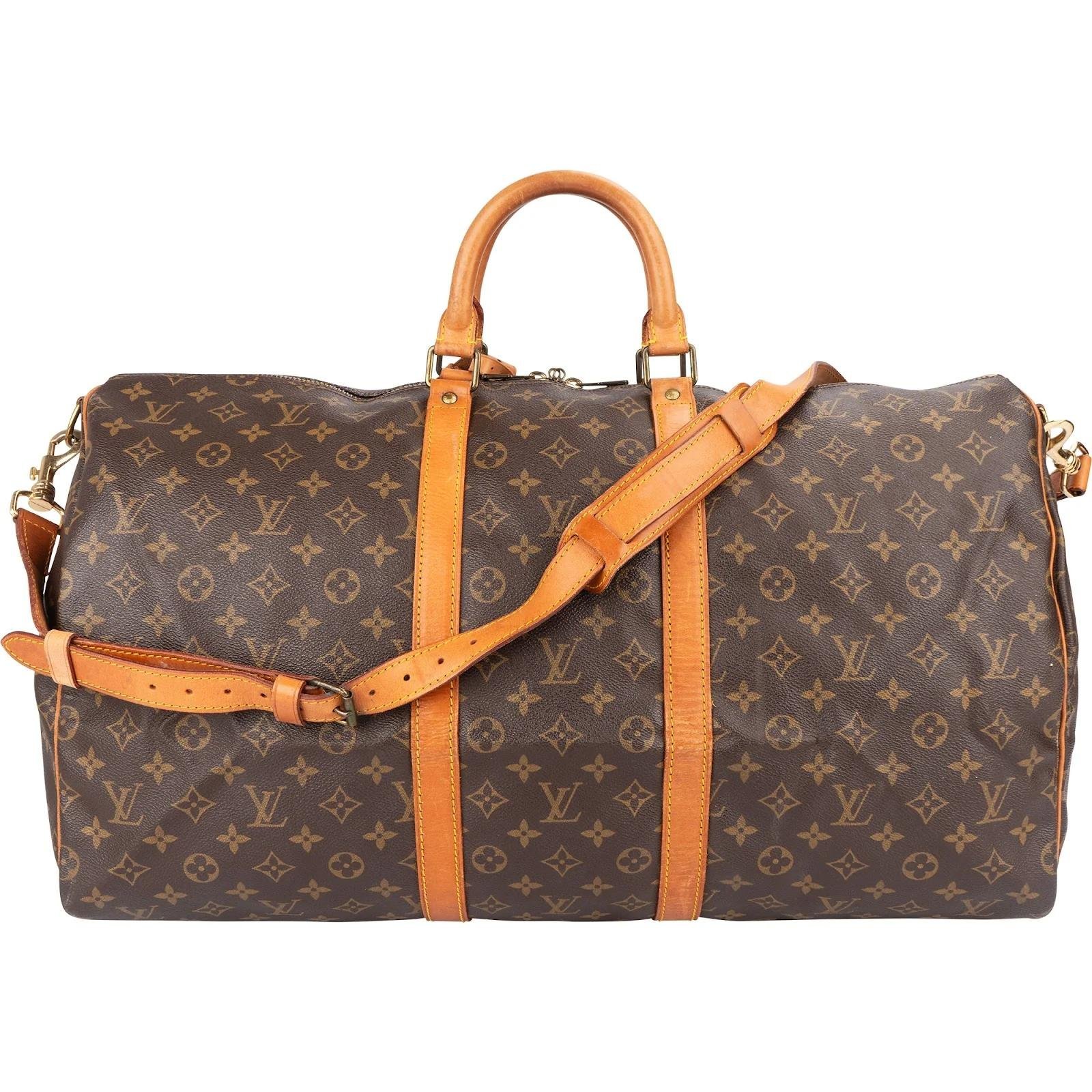 Keepall leather travel bag