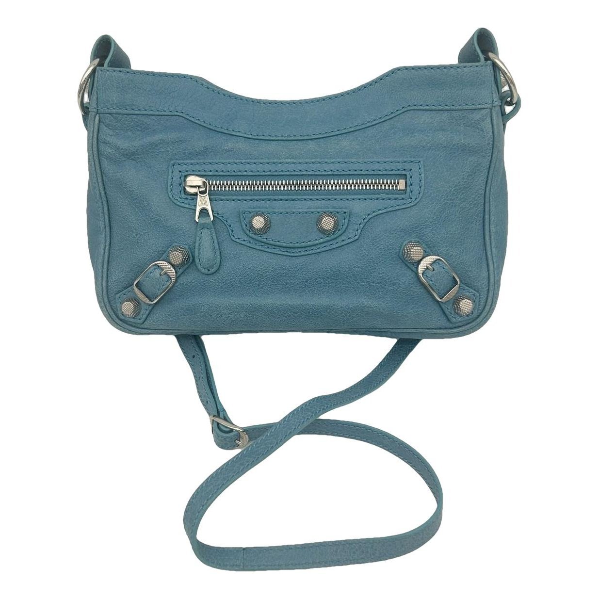 City leather handbag