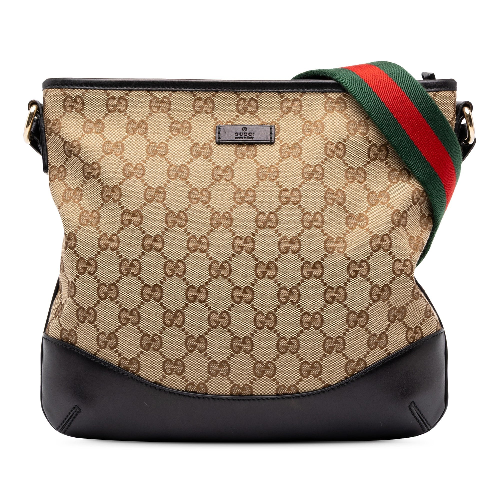 Gucci B leather crossbody bag