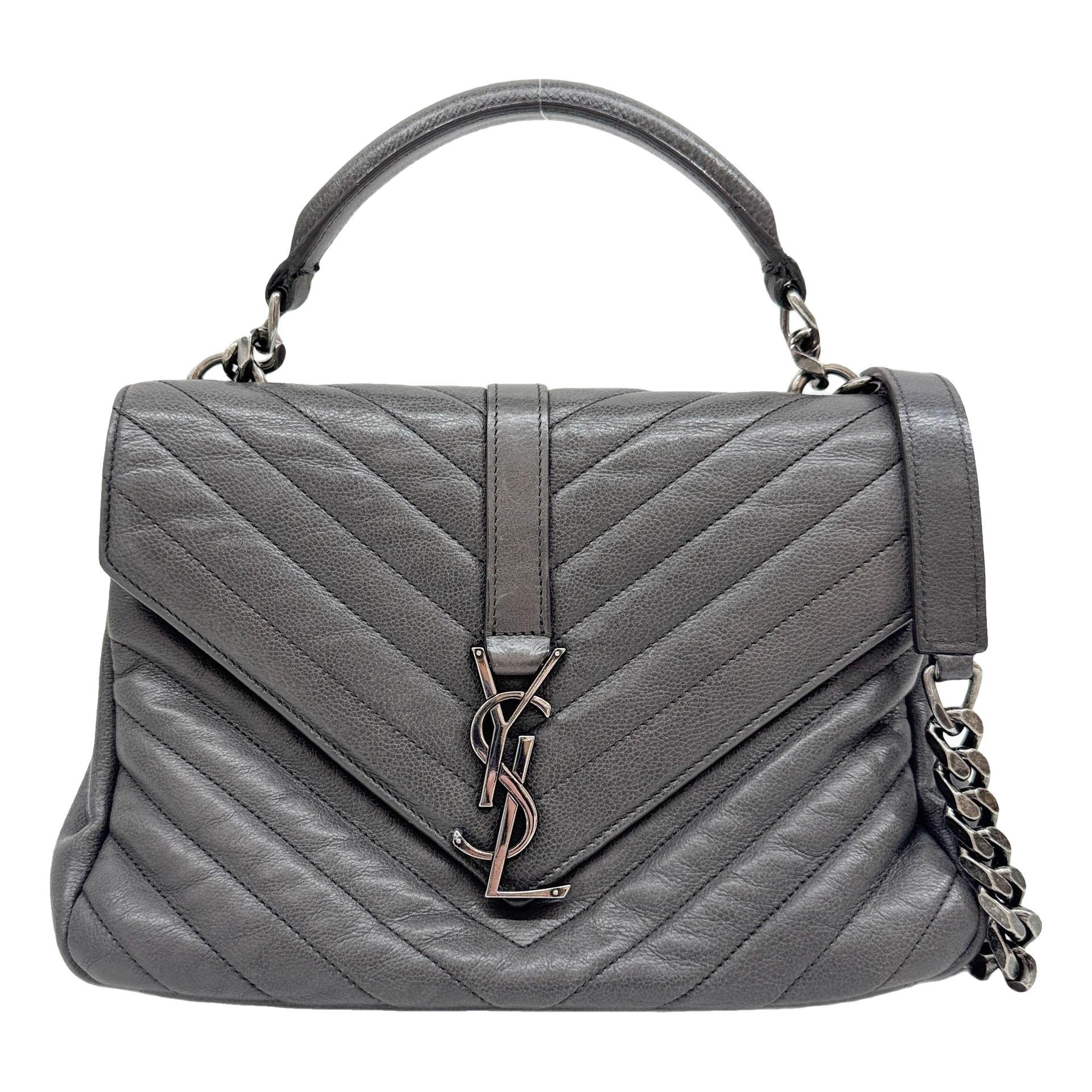 Collége monogramme leather handbag
