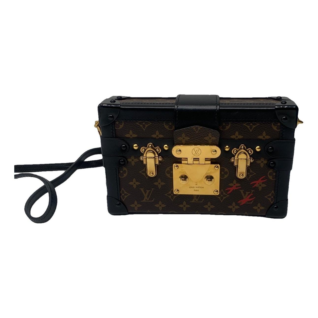 Petite Malle leather handbag