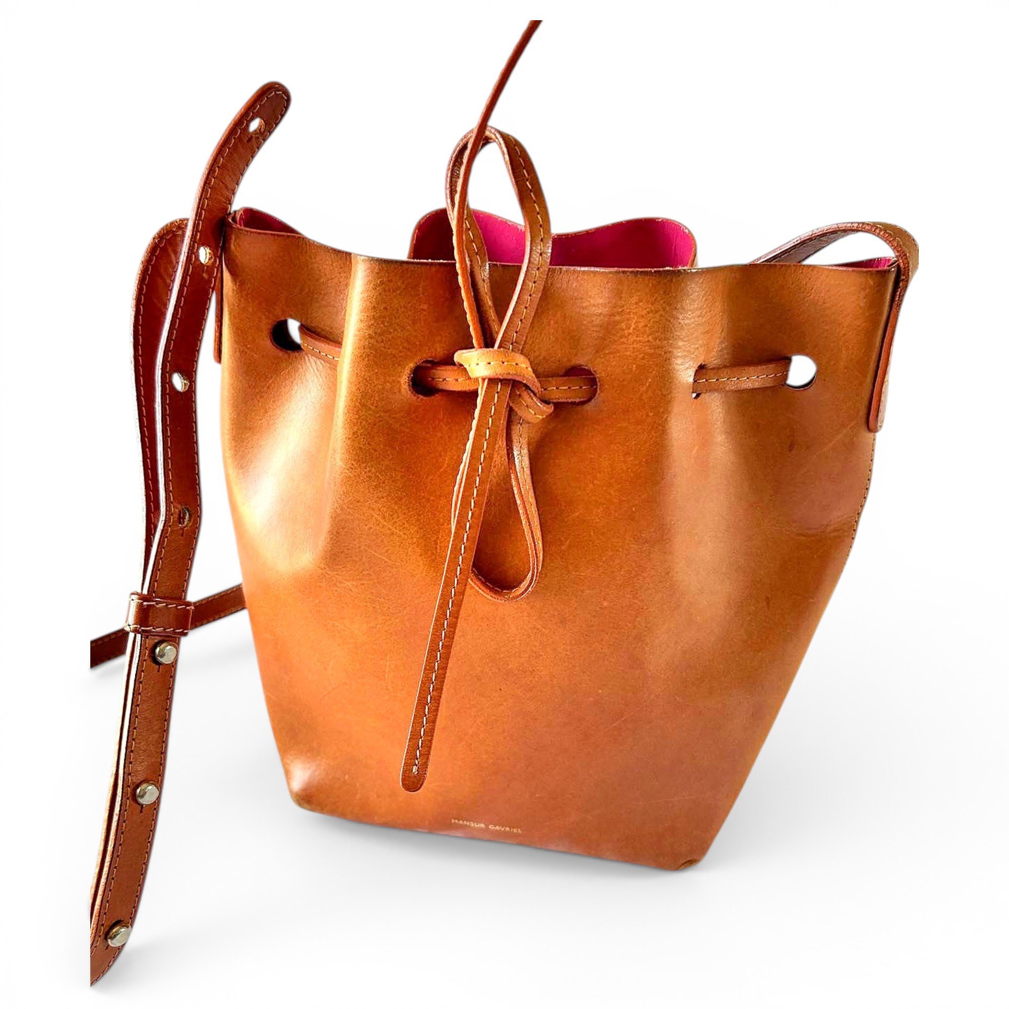 Mansur Gavriel Bucket leather crossbody bag
