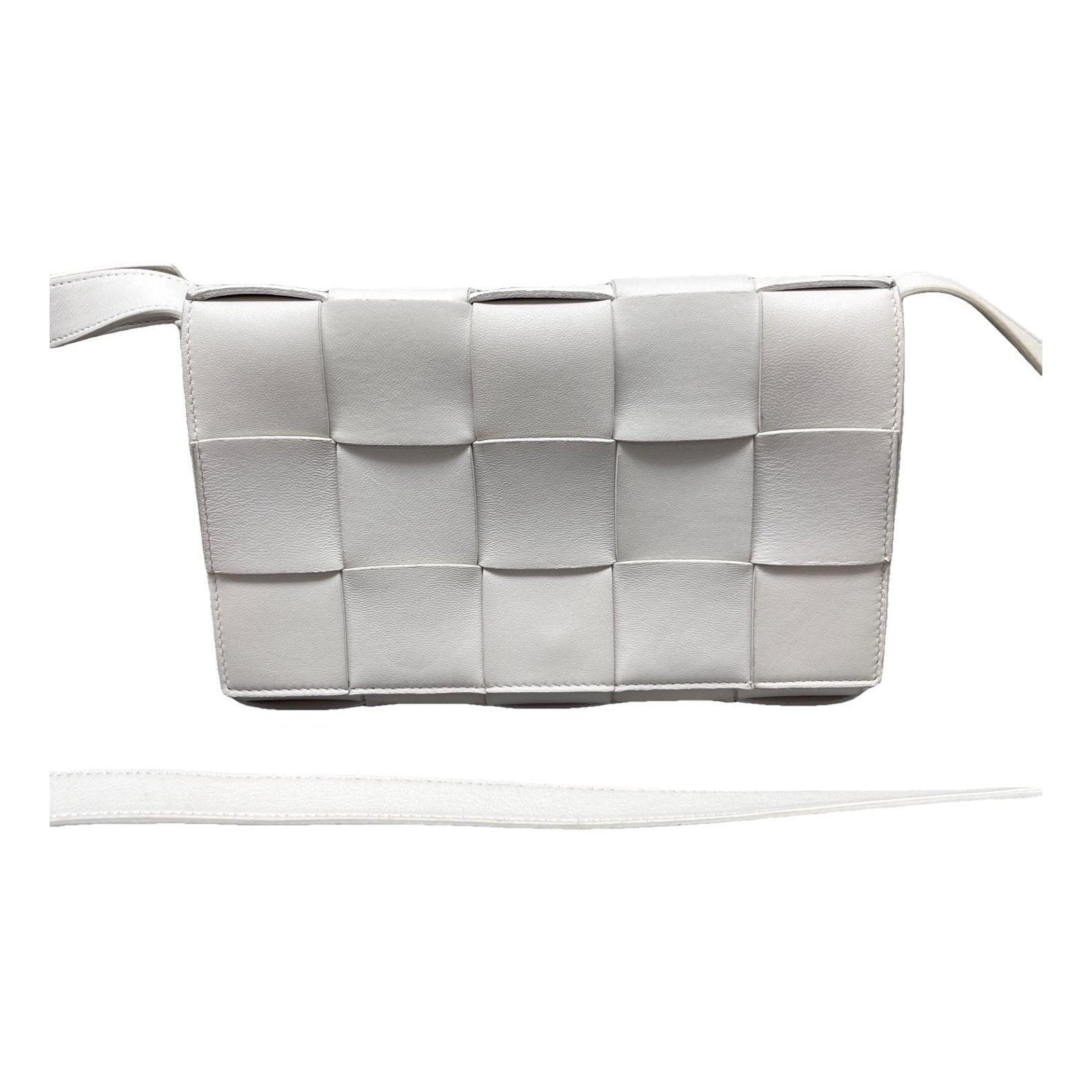 Cassette leather handbag