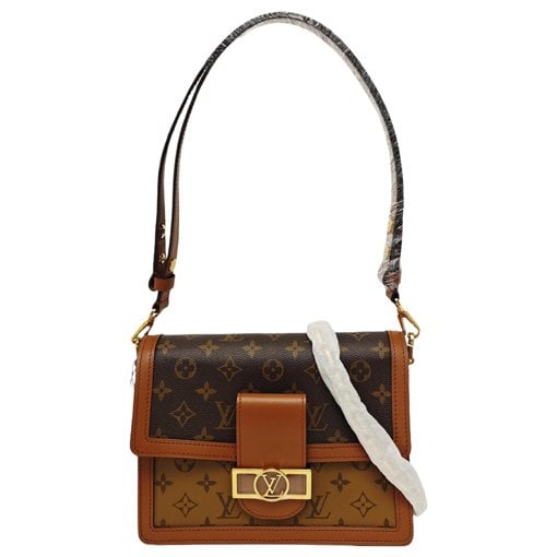 Dauphine leather crossbody bag