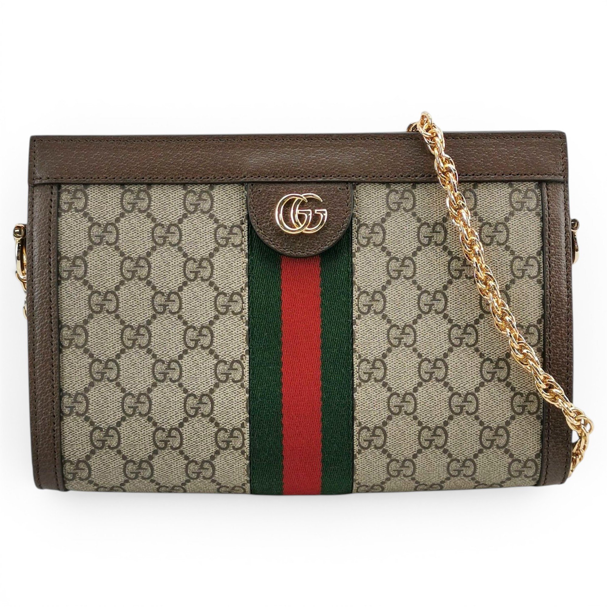 Ophidia Chain leather handbag