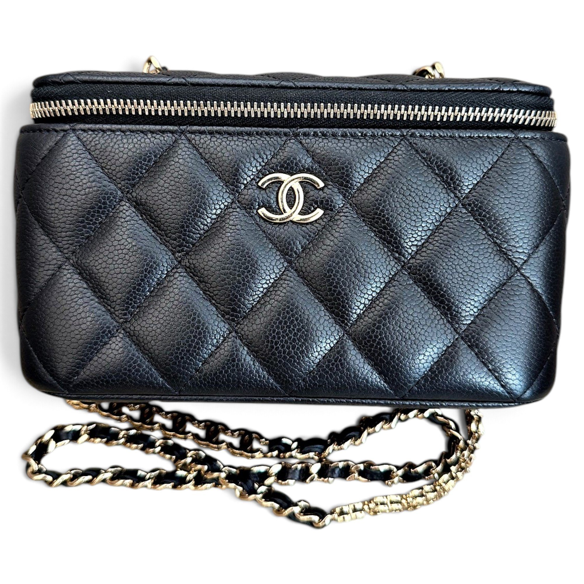 Trendy CC Vanity leather handbag