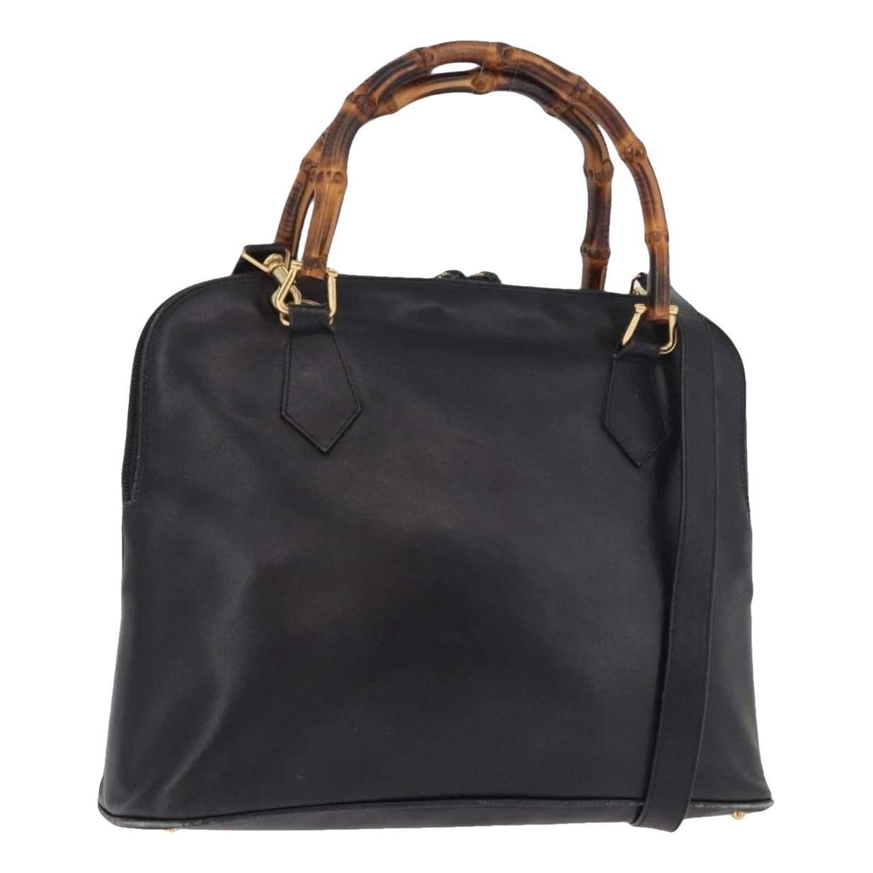 Bamboo leather handbag