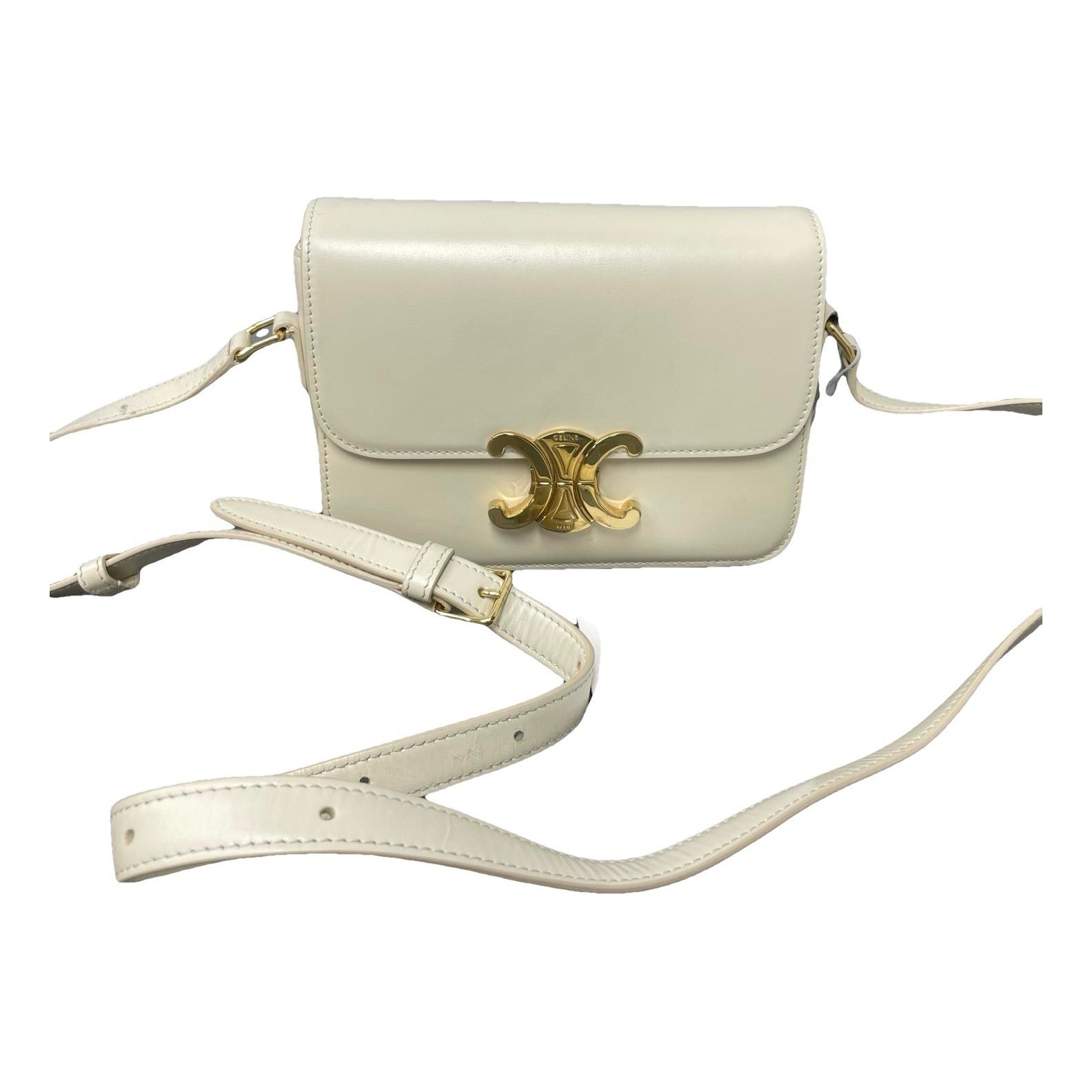 Triomphe leather handbag