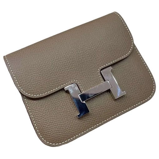 Constance leather clutch bag