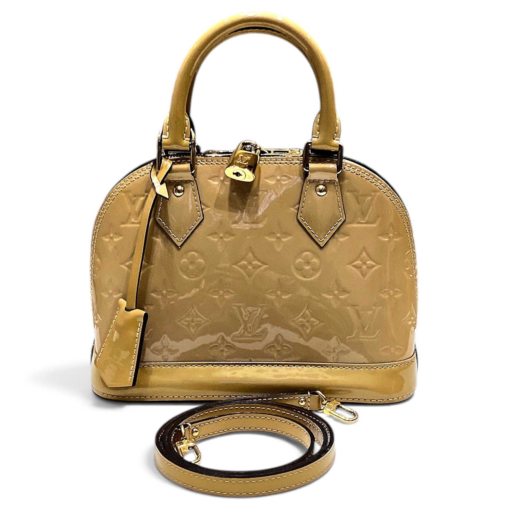 Alma BB patent leather handbag