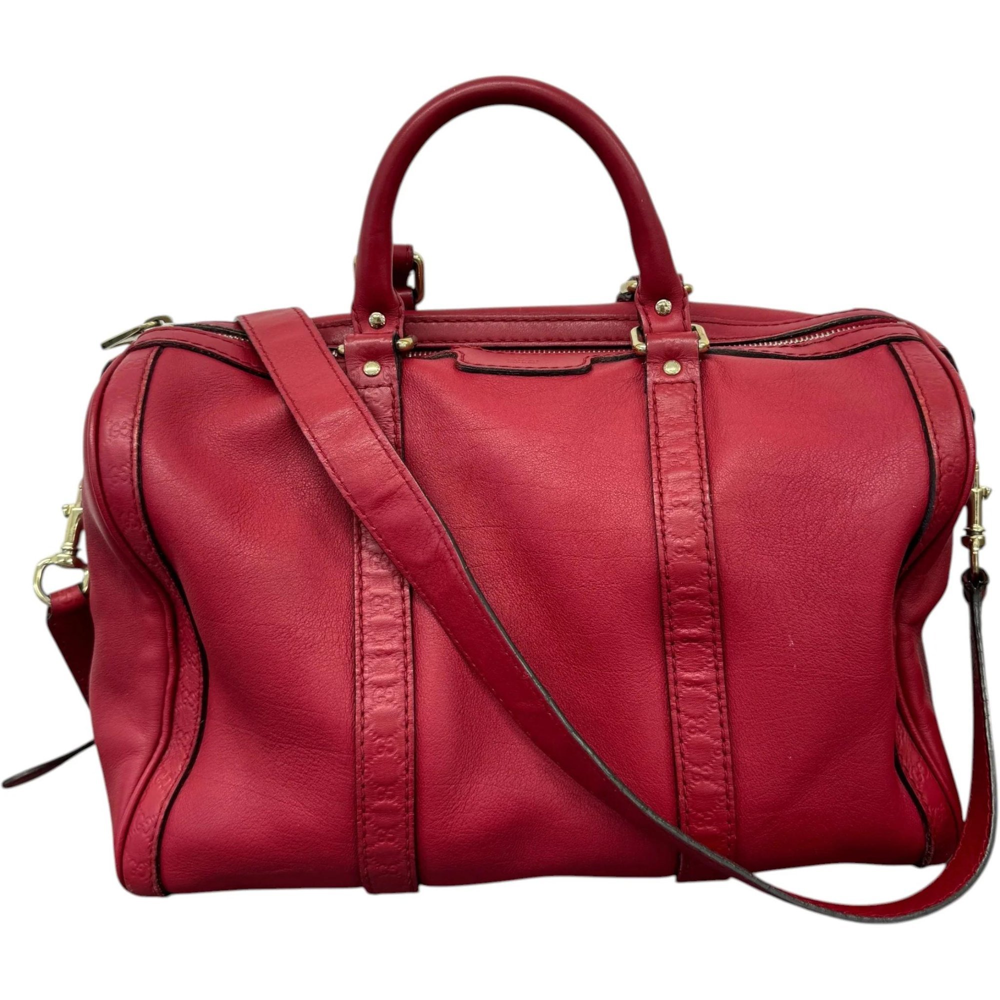 Boston leather handbag