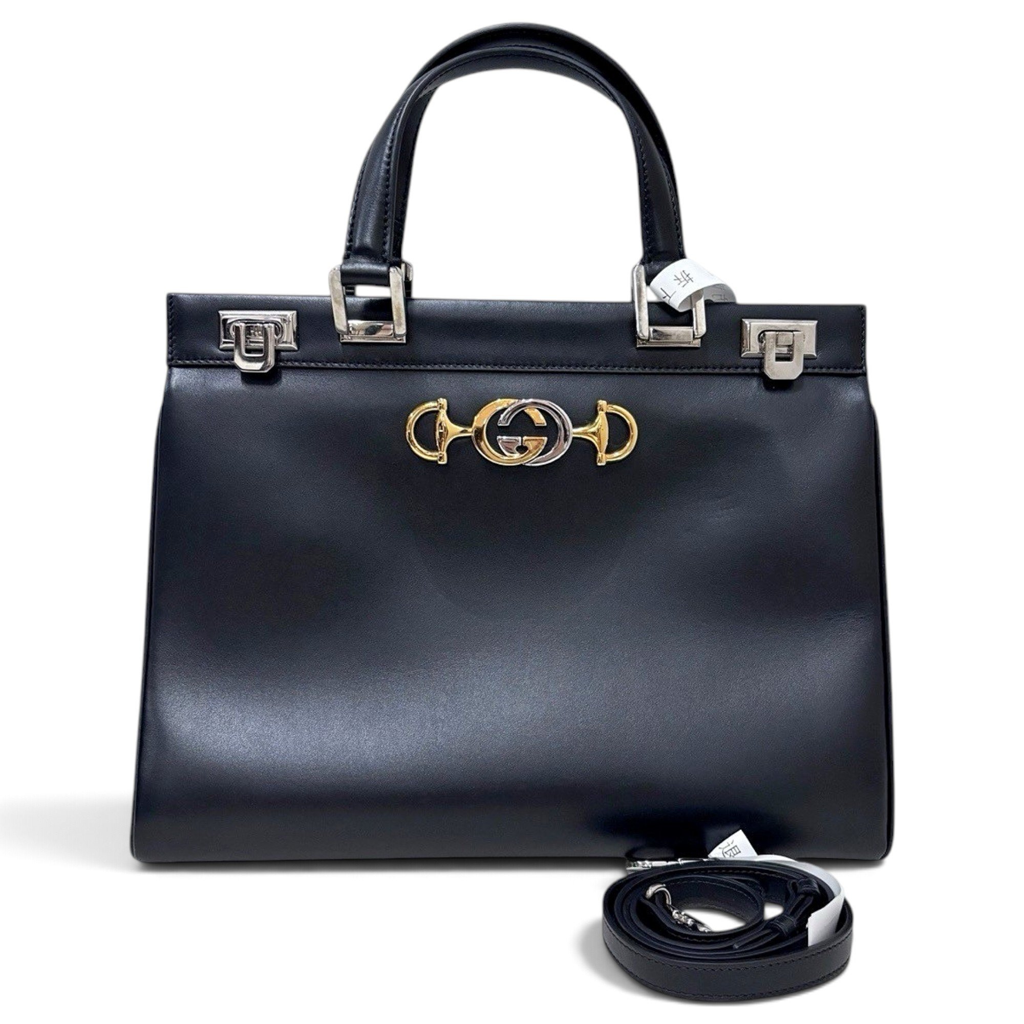 Zumi leather handbag