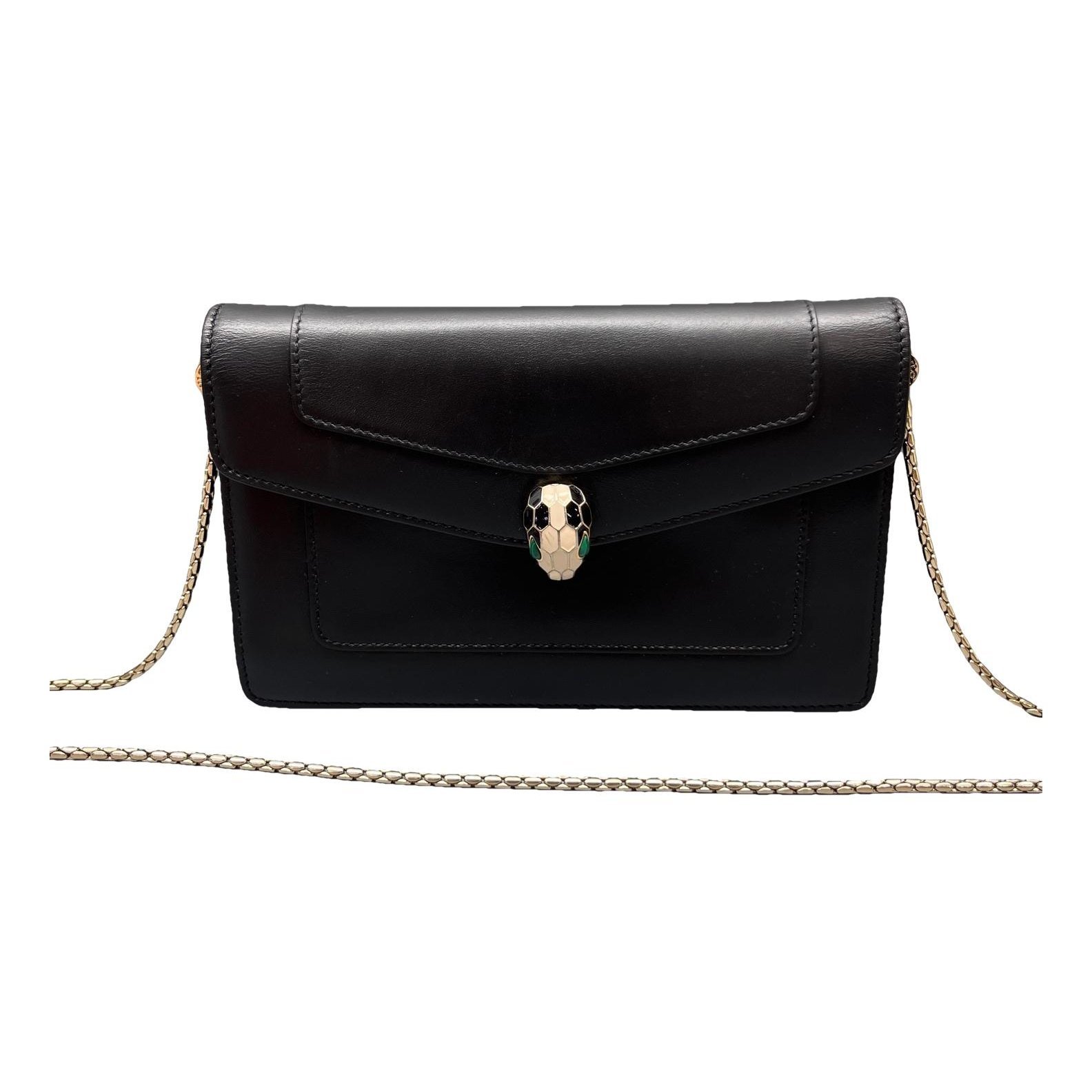 Serpenti leather handbag