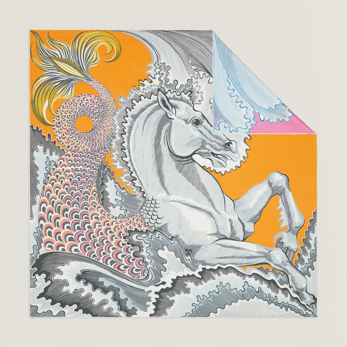 Cheval Sirene Double Face Scarf 90