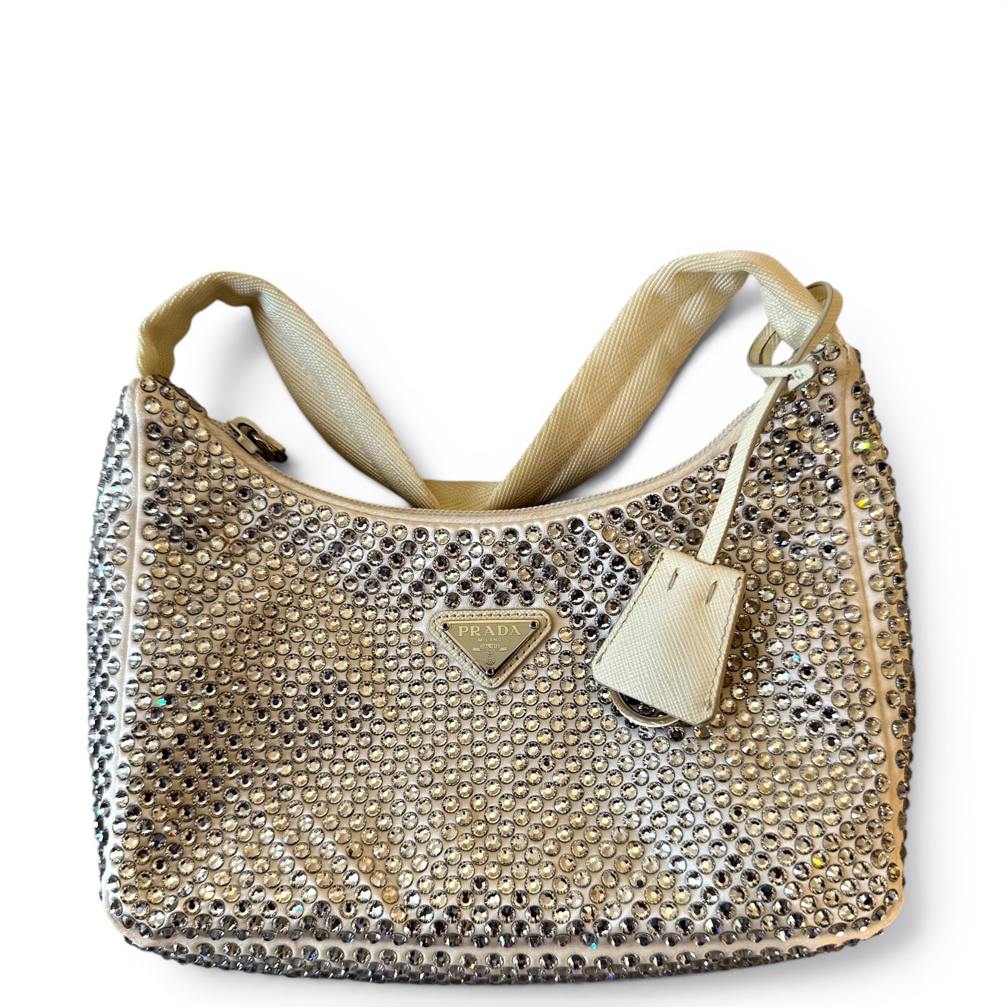 Re-edition glitter handbag
