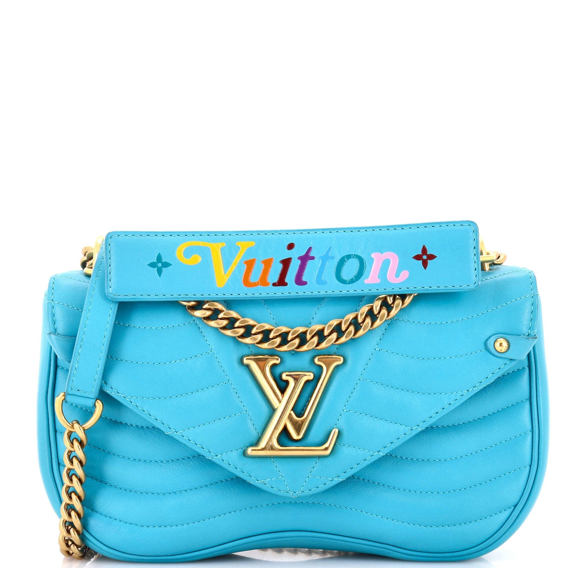 New Wave Chain Bag Quilted Leather MM