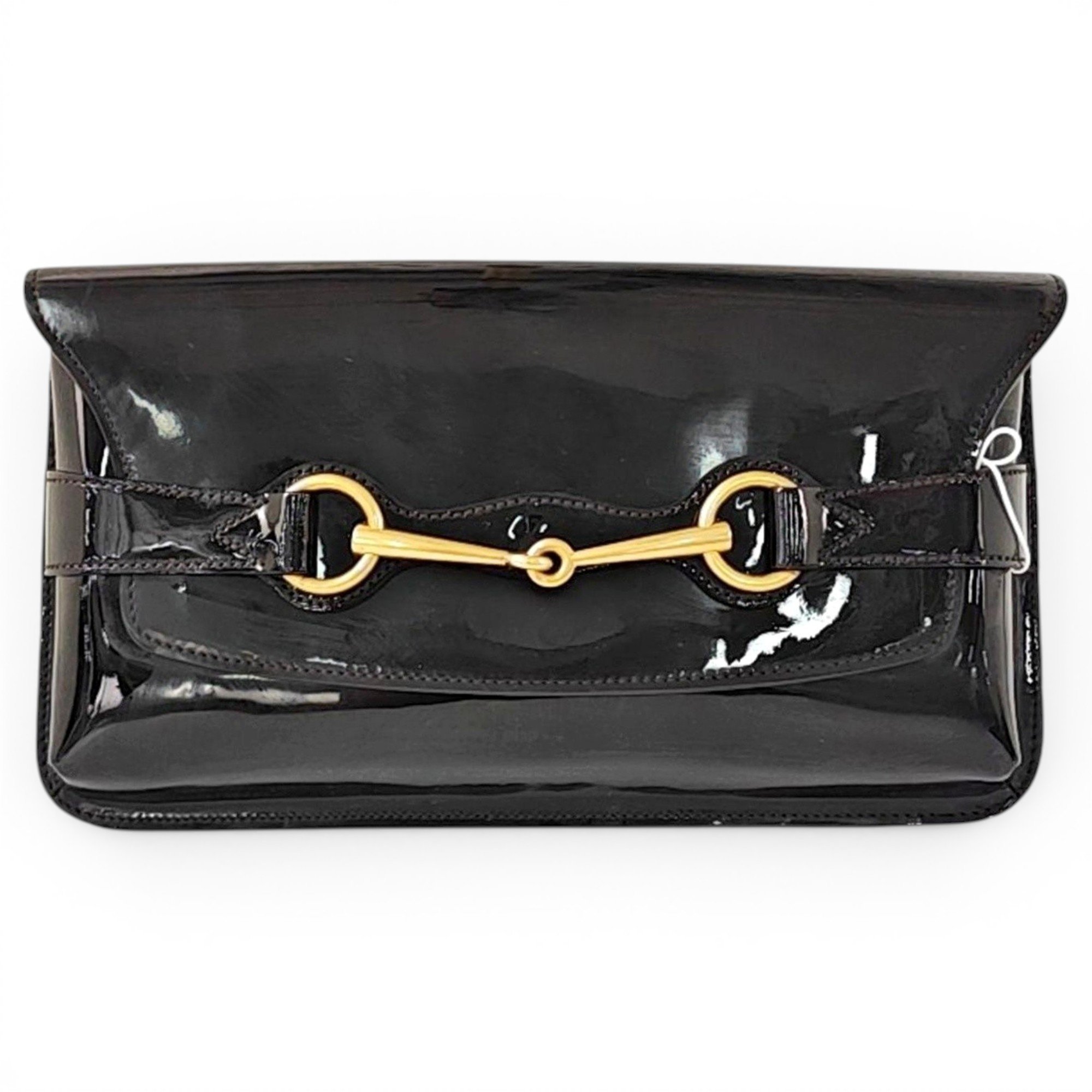 Bright Bit patent leather handbag