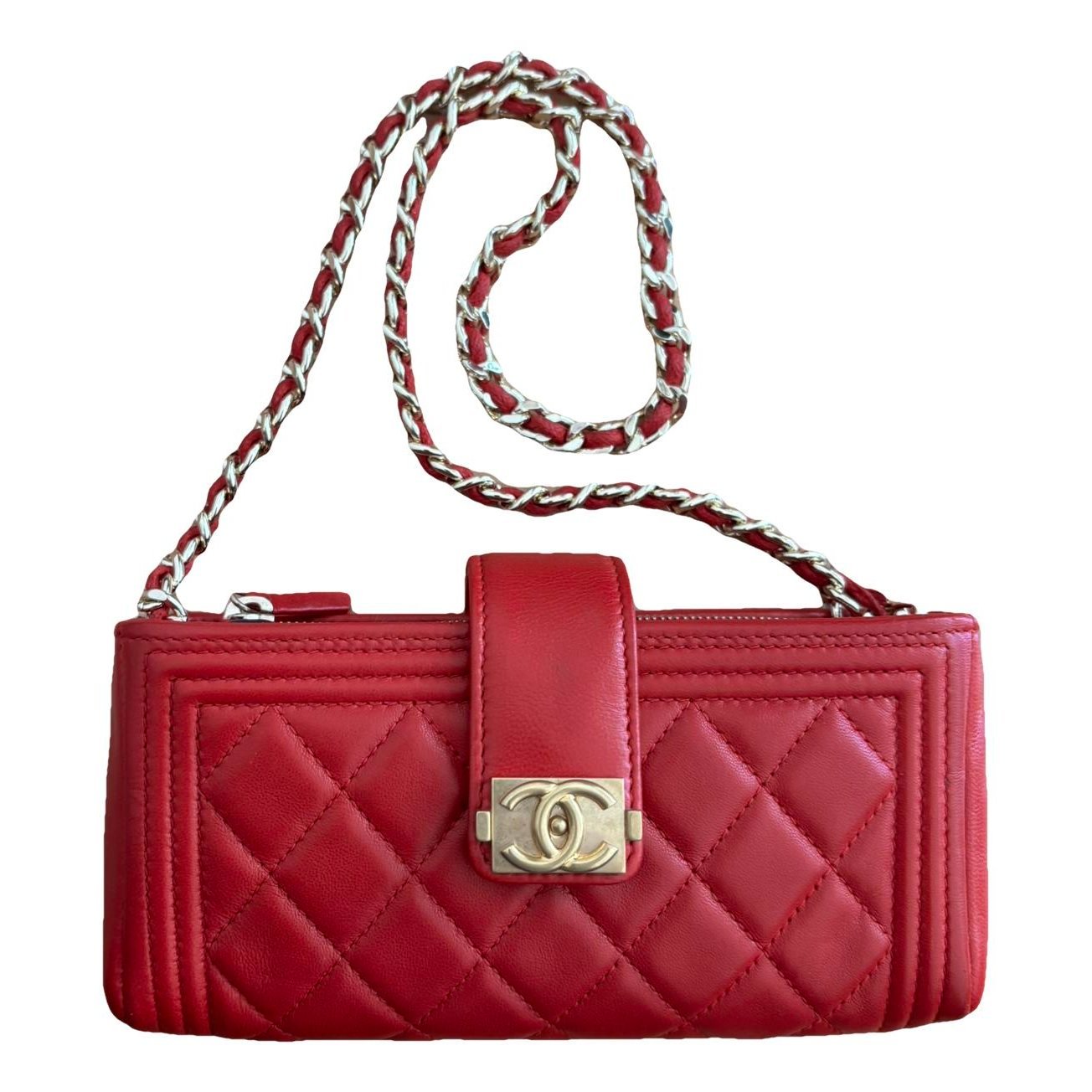 Boy leather crossbody bag
