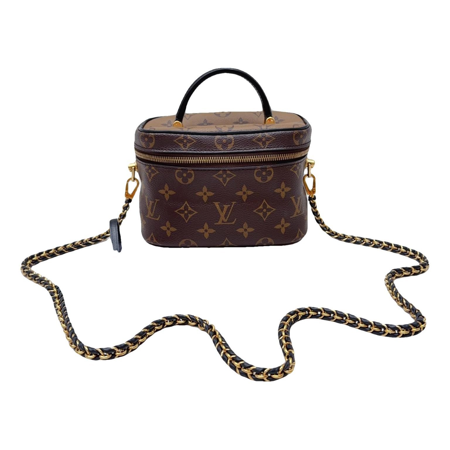 Vanity leather handbag