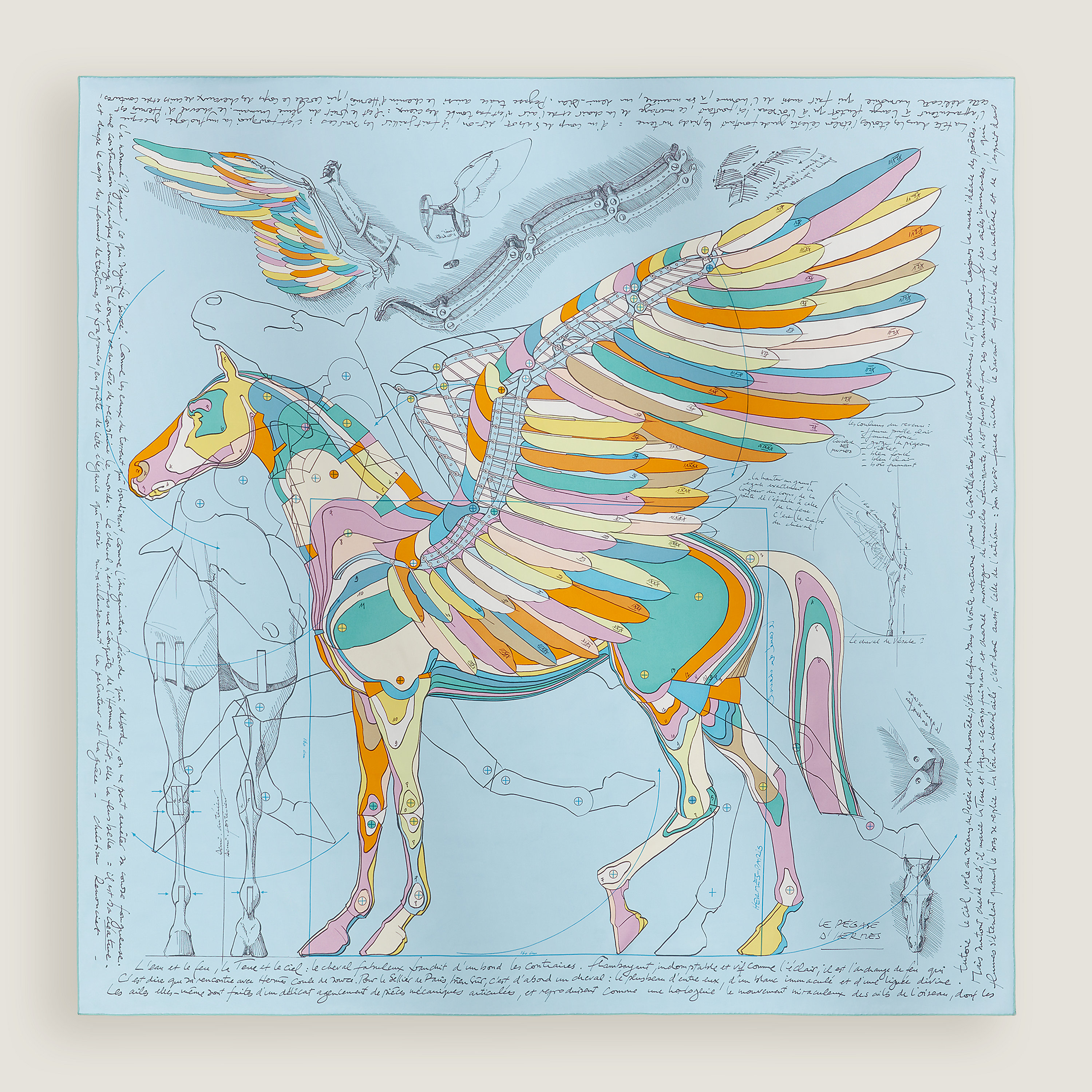 Le Pegase d'Hermès scarf 140