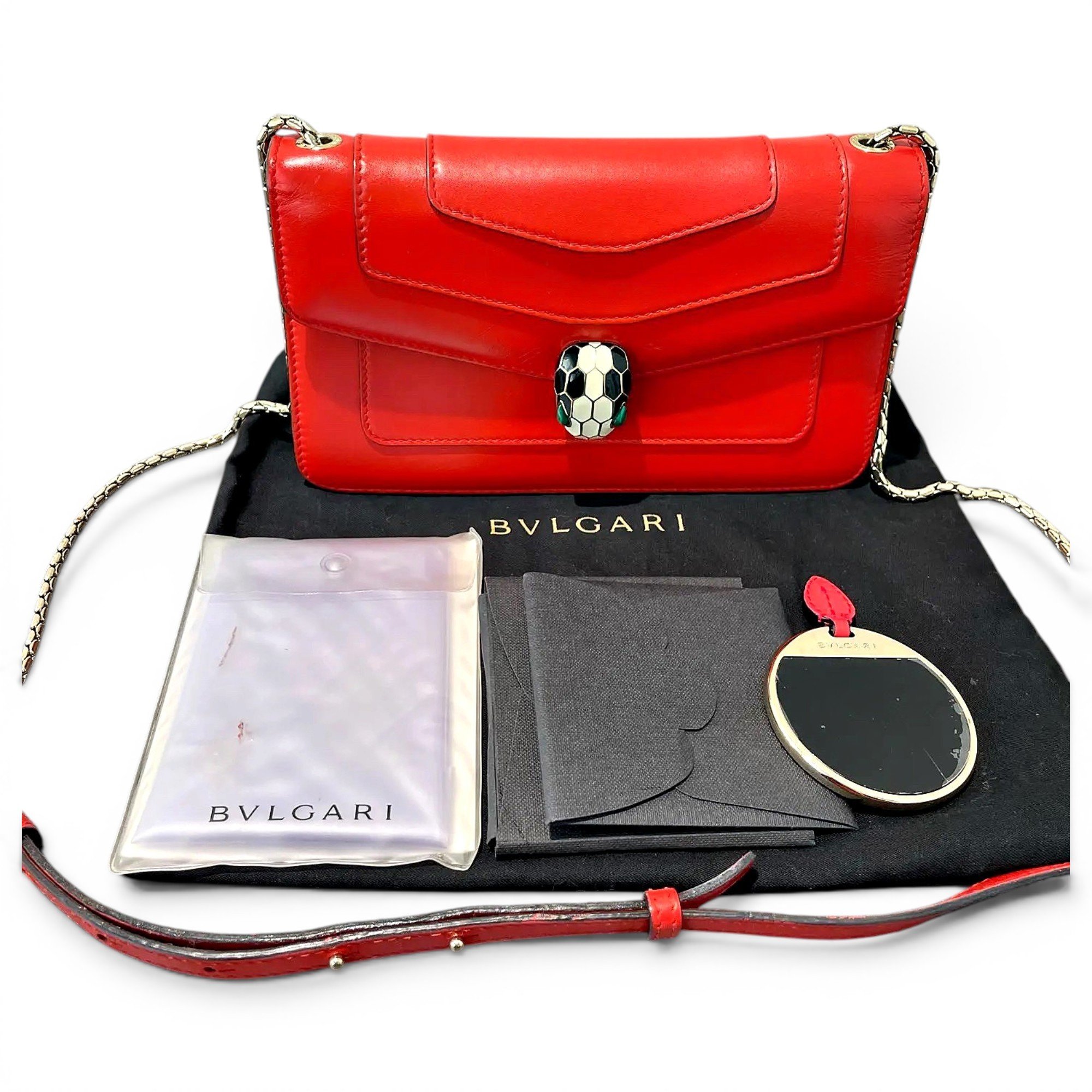 Serpenti leather crossbody bag