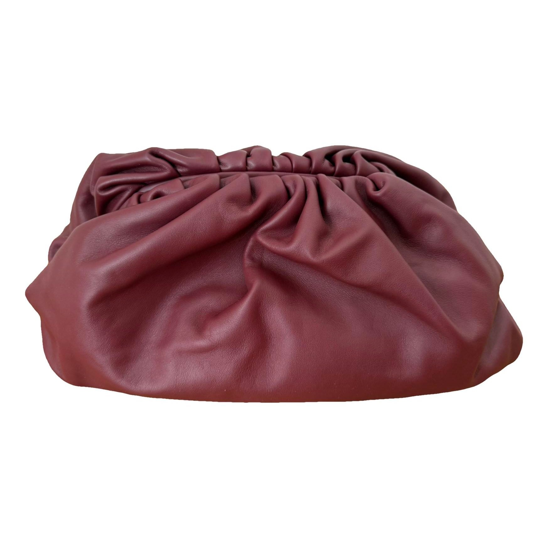 Pouch leather clutch bag