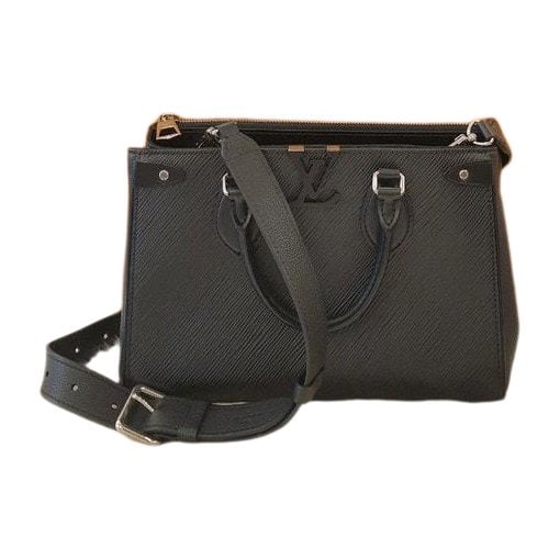 Leather clutch bag