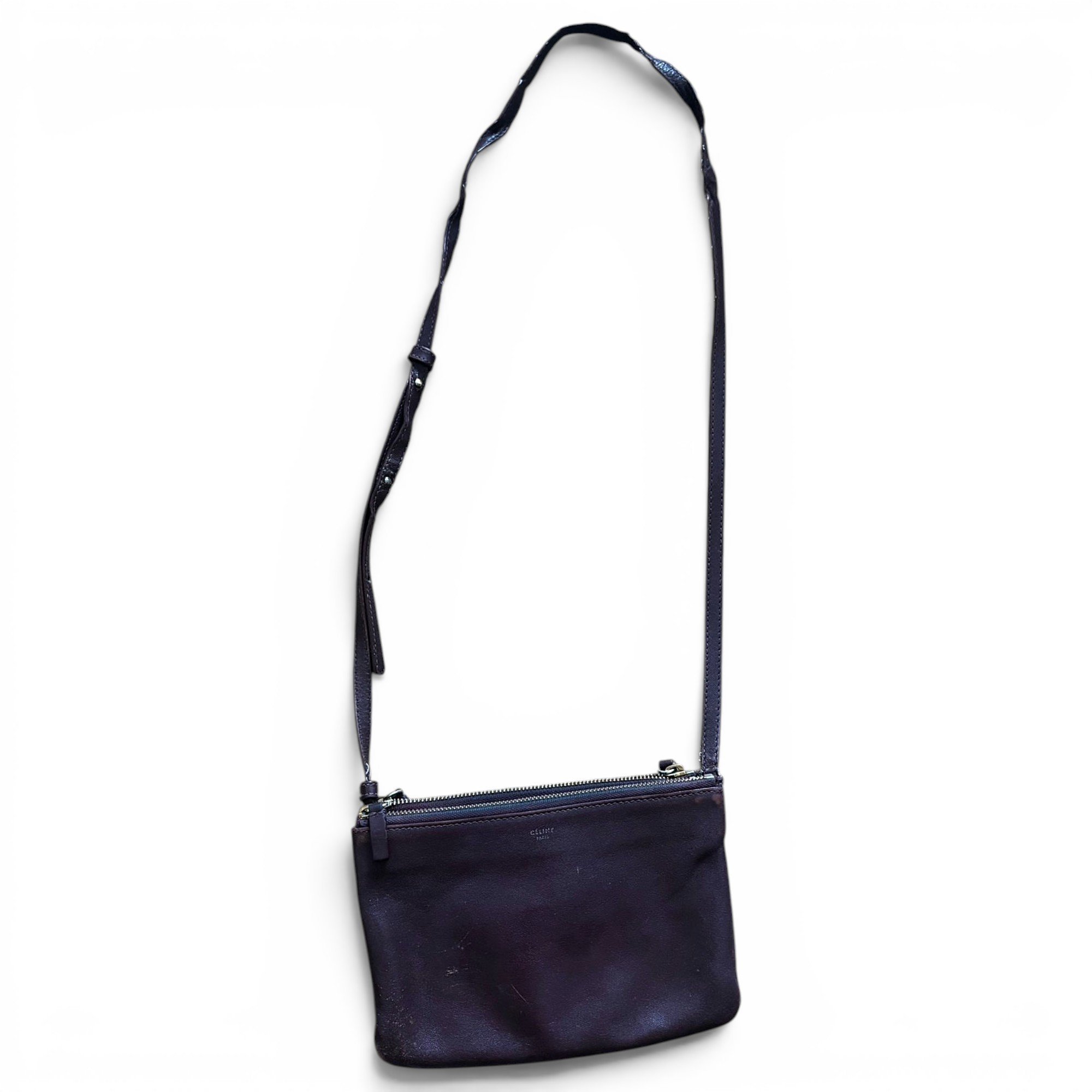 Trio leather crossbody bag