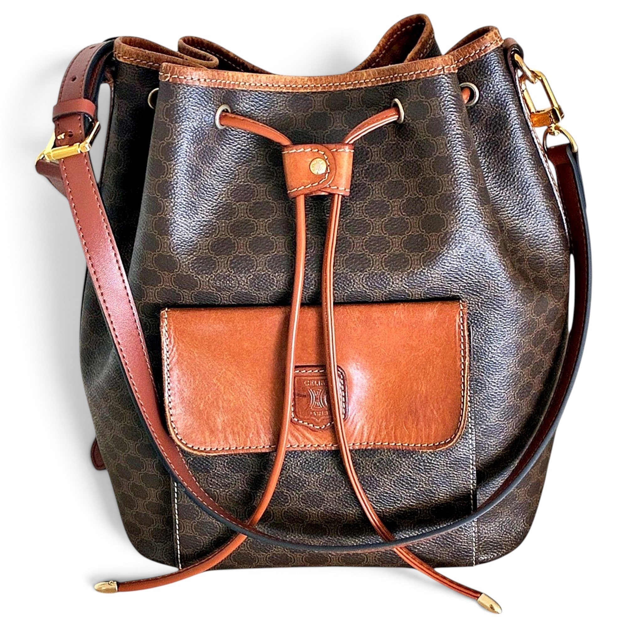 SAC SEAU leather handbag