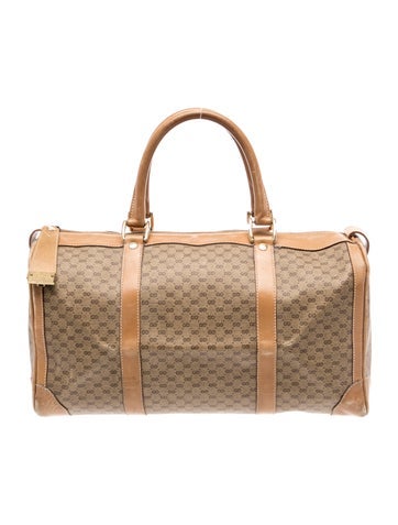 Micro GG Monogram Weekender Bag Medium