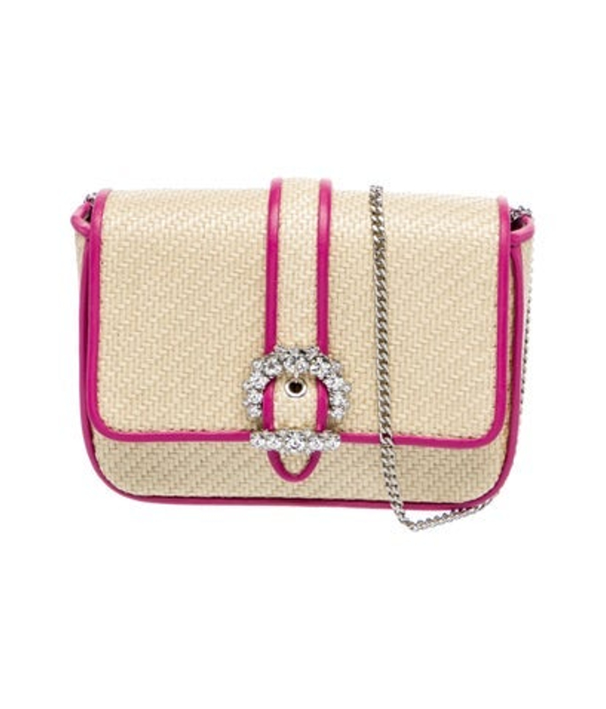 Jimmy Choo Choo Raffia Crossbody Bag