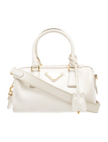 Enameled Metal Triangle Top Handle Bag