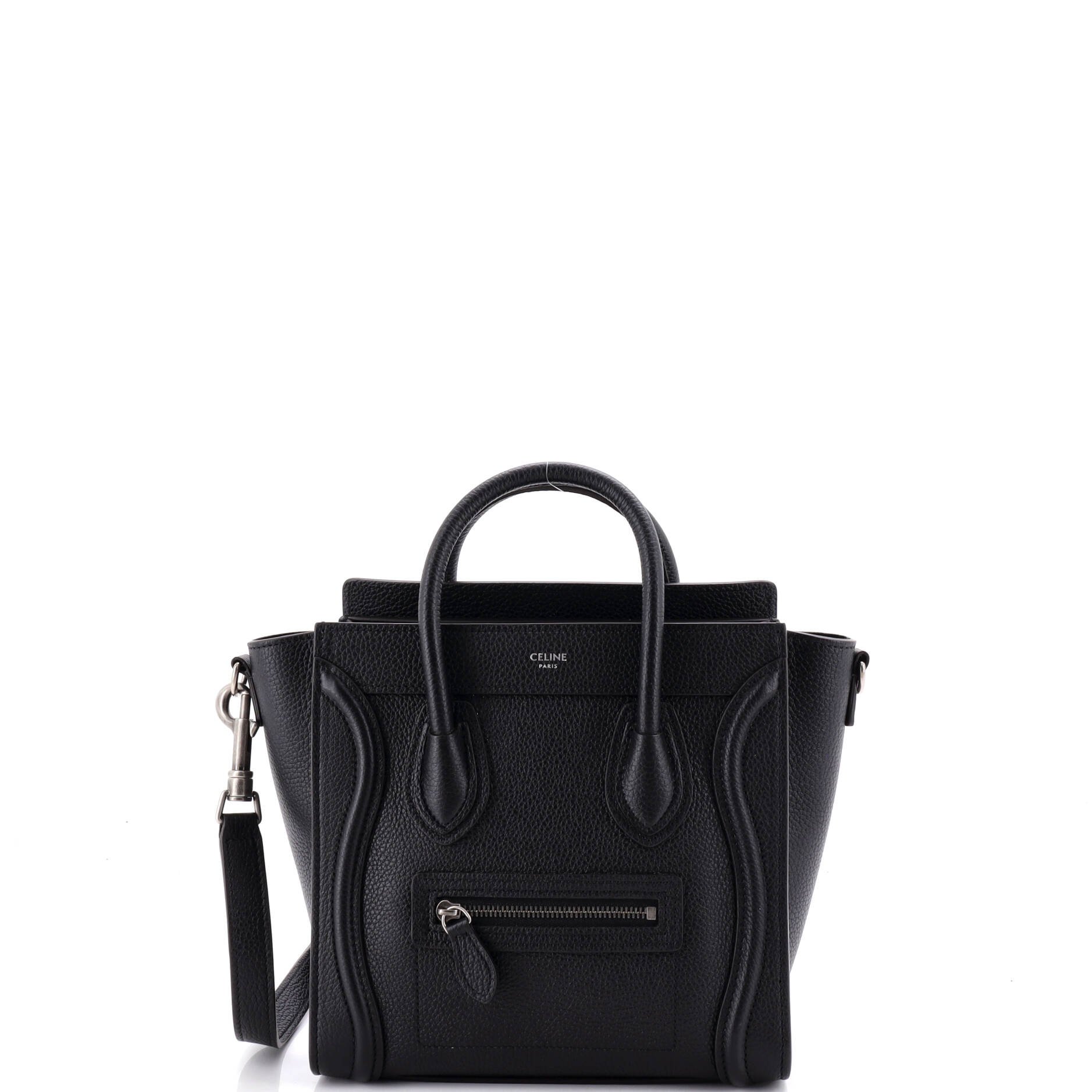 Luggage Bag Grainy Leather Nano