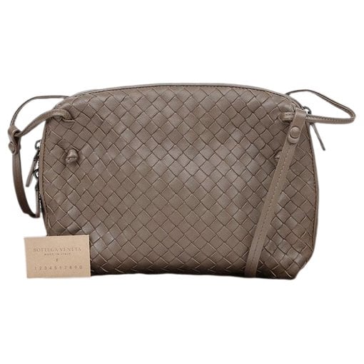 Leather clutch bag