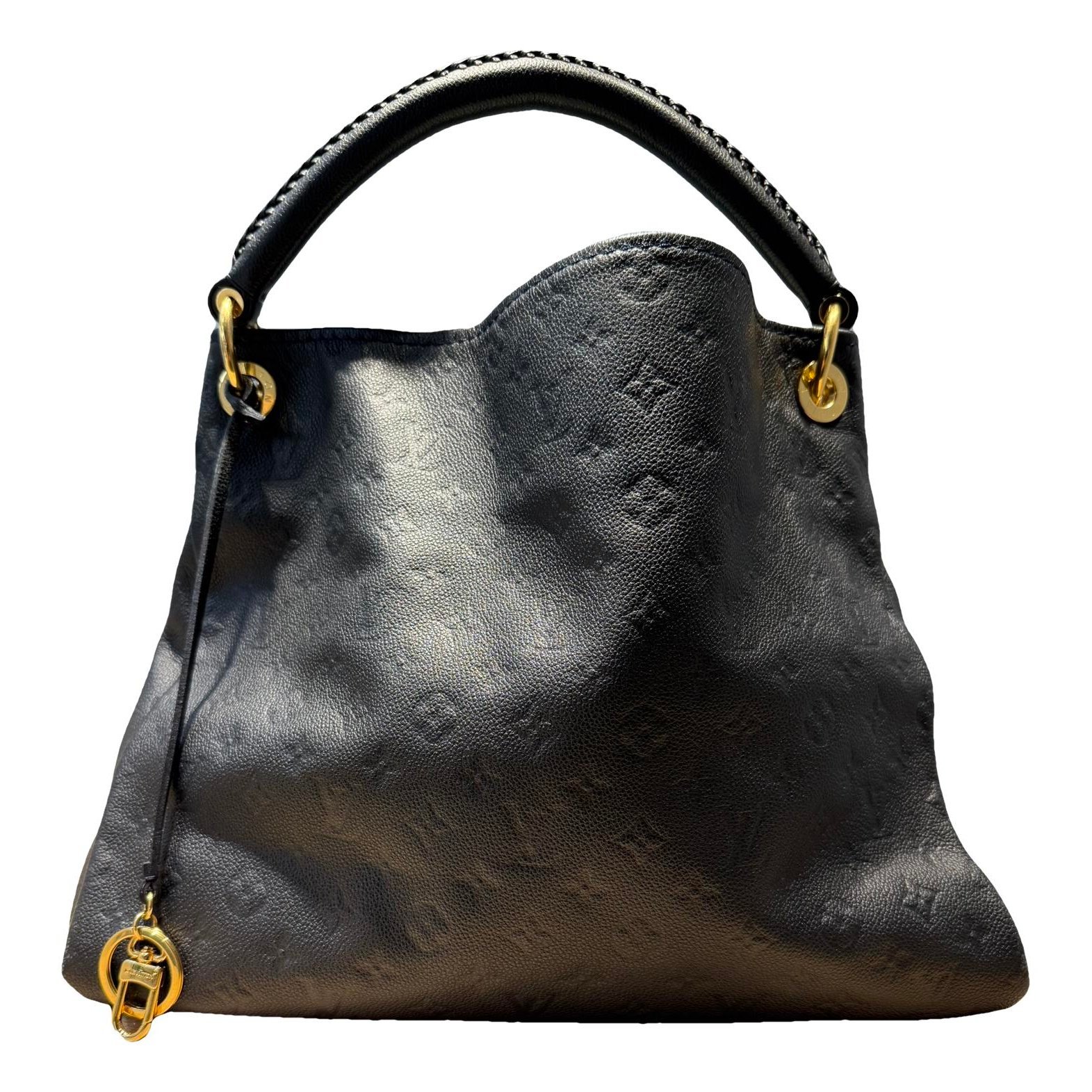Artsy leather handbag