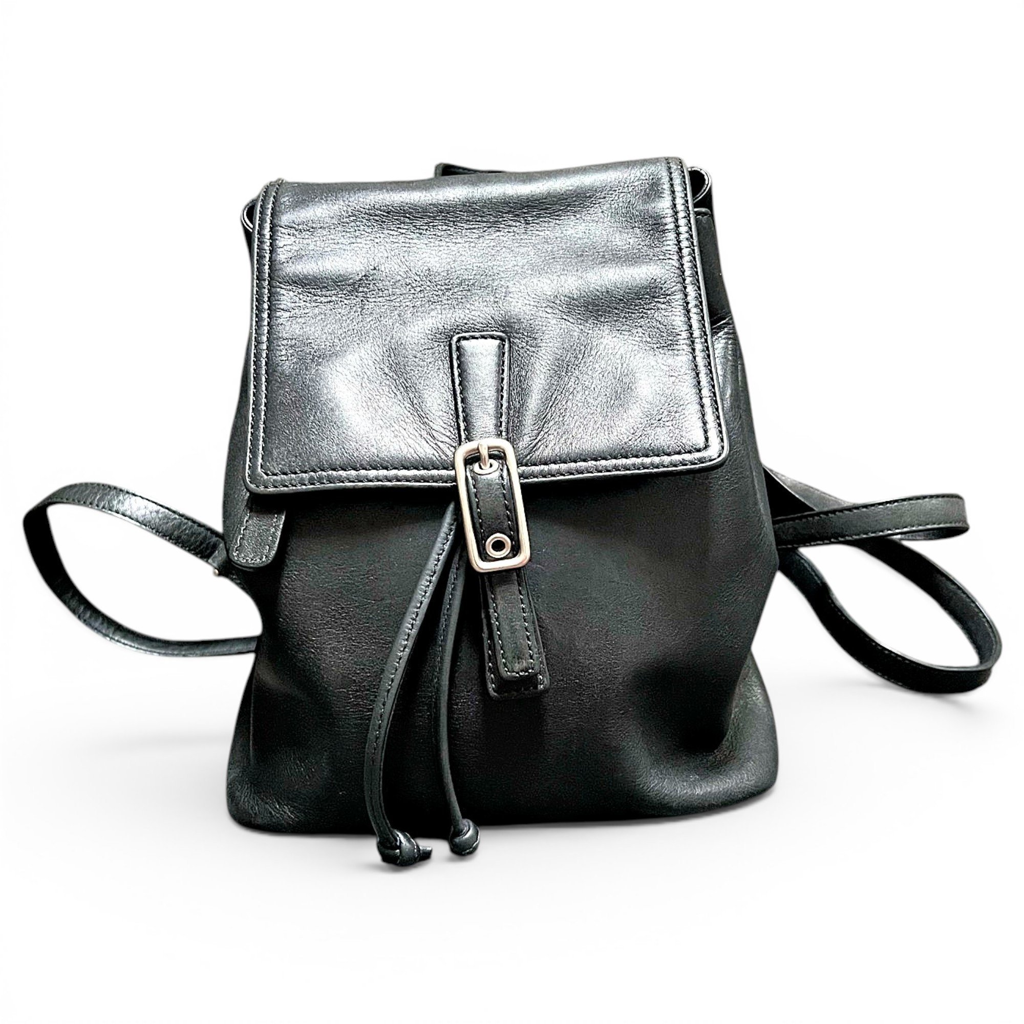 Leather backpack