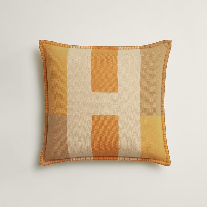 Gold H Horizon Pillow