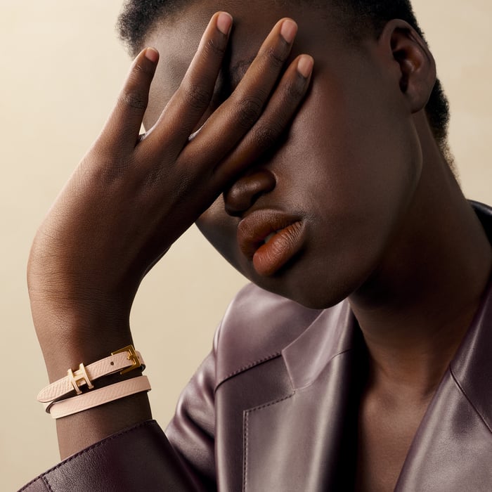 Rose Églantine Pop H Double Tour Bracelet