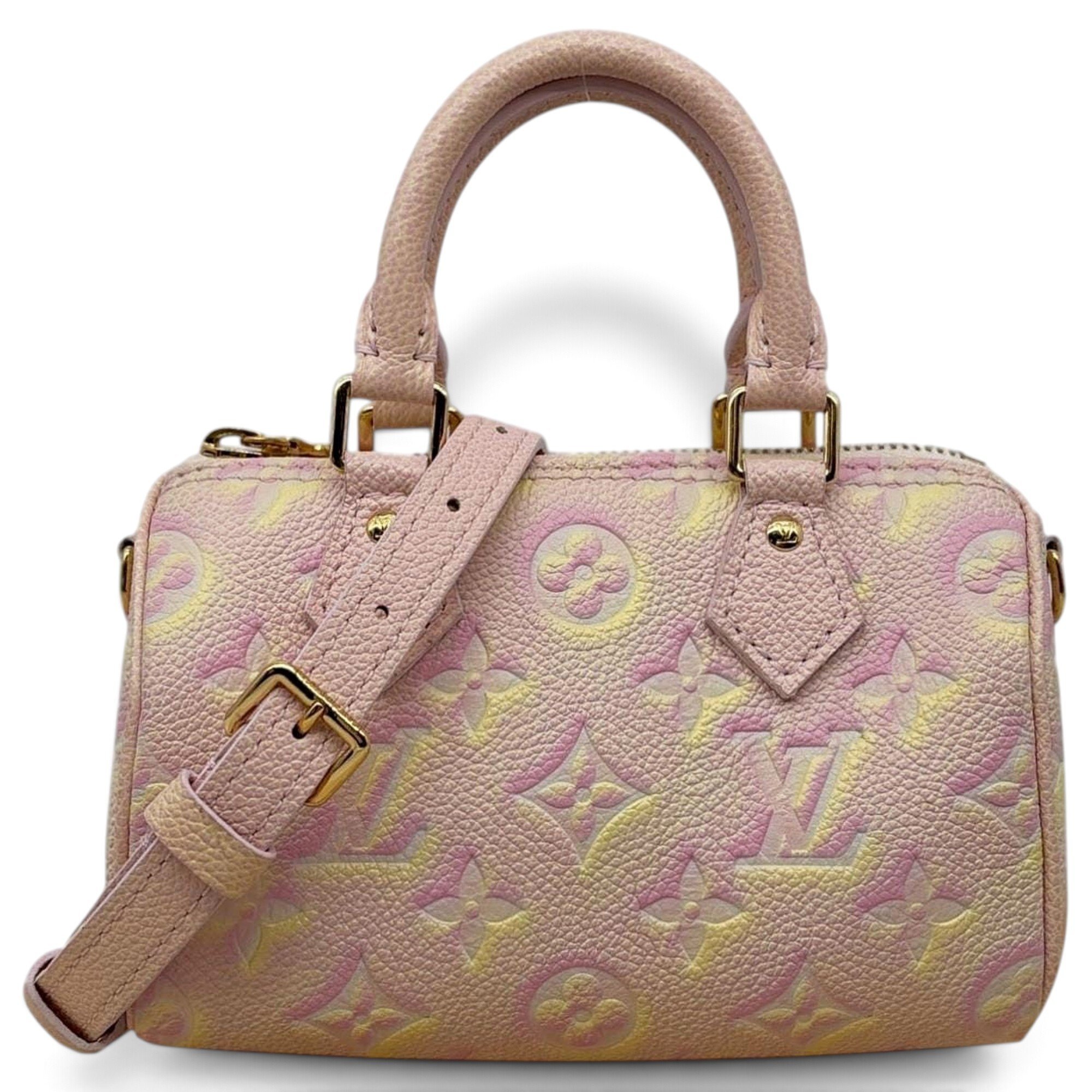 Nano Speedy / Mini HL leather handbag