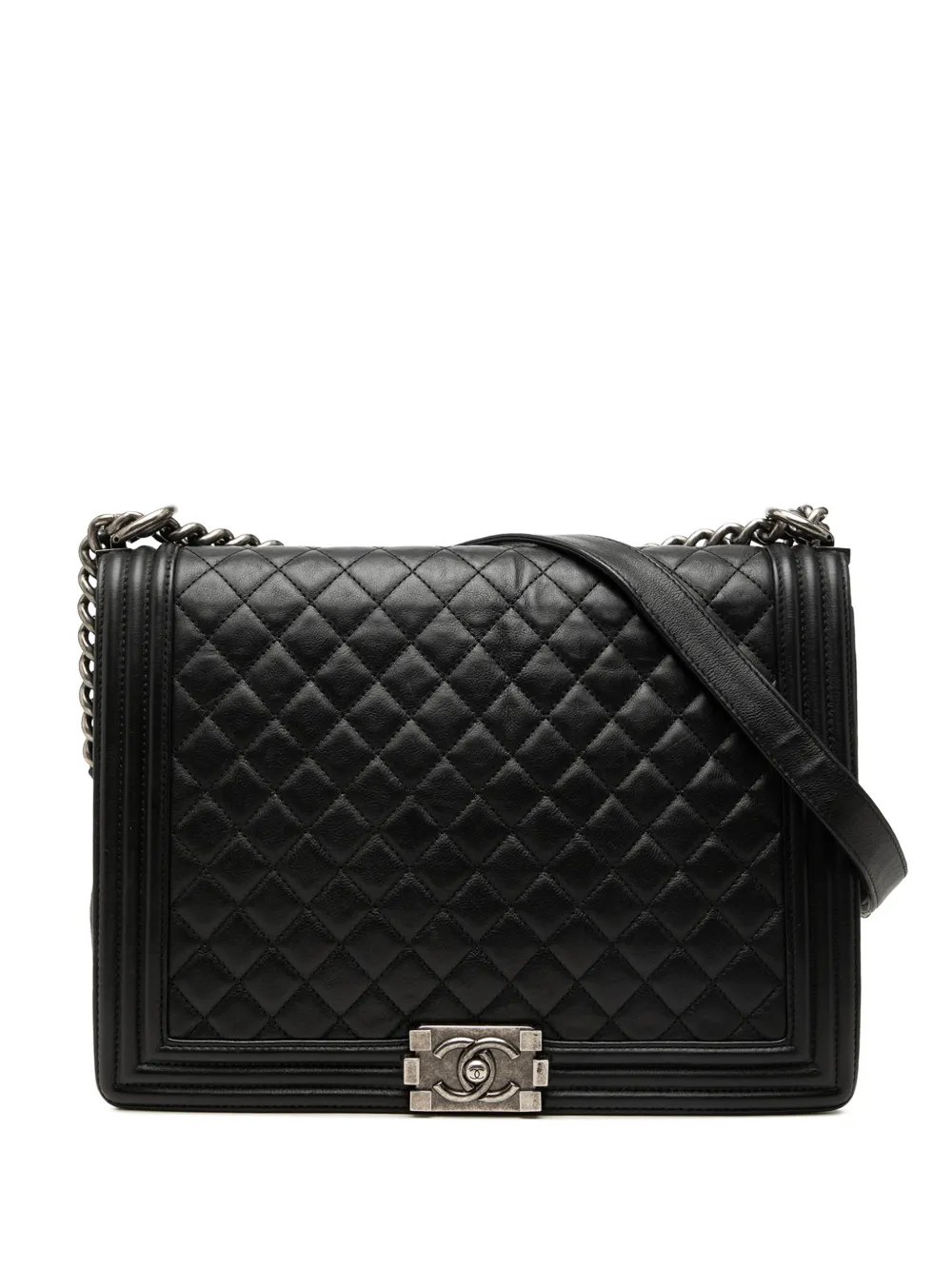 2012-2013 Large Quilted Lambskin Boy Flap crossbody bag