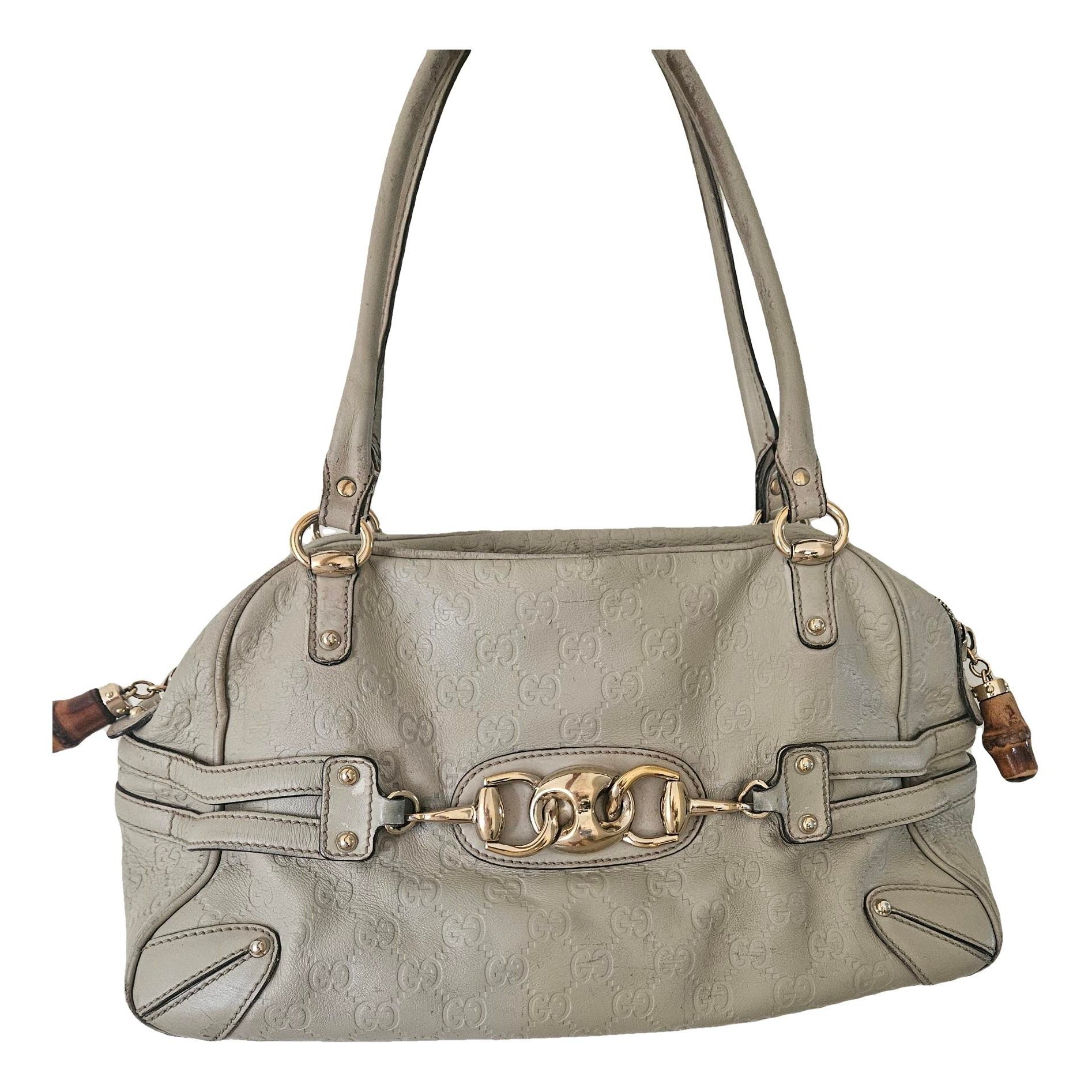 Boston leather handbag