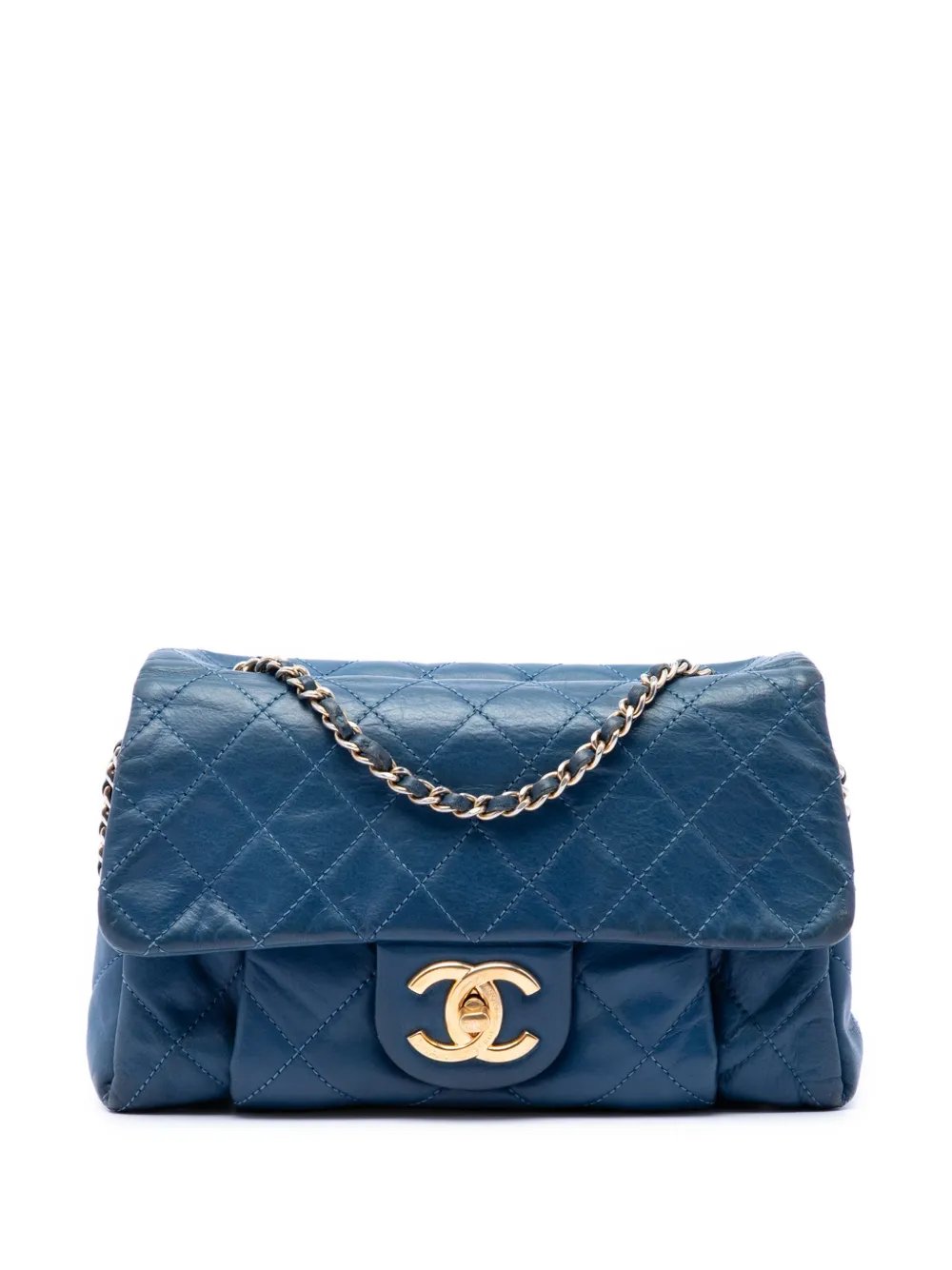 2011 Small Quilted Iridescent Calfskin Chic Quilt Flap shoulder bag